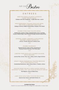 Lunch Menu in Ash Street Bistro - April 2026